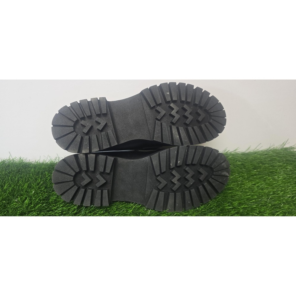 Steve Madden Shoes Womens Size 10 Black Loafers Platform Chunky Penny Lug Sole - Picture 11 of 11